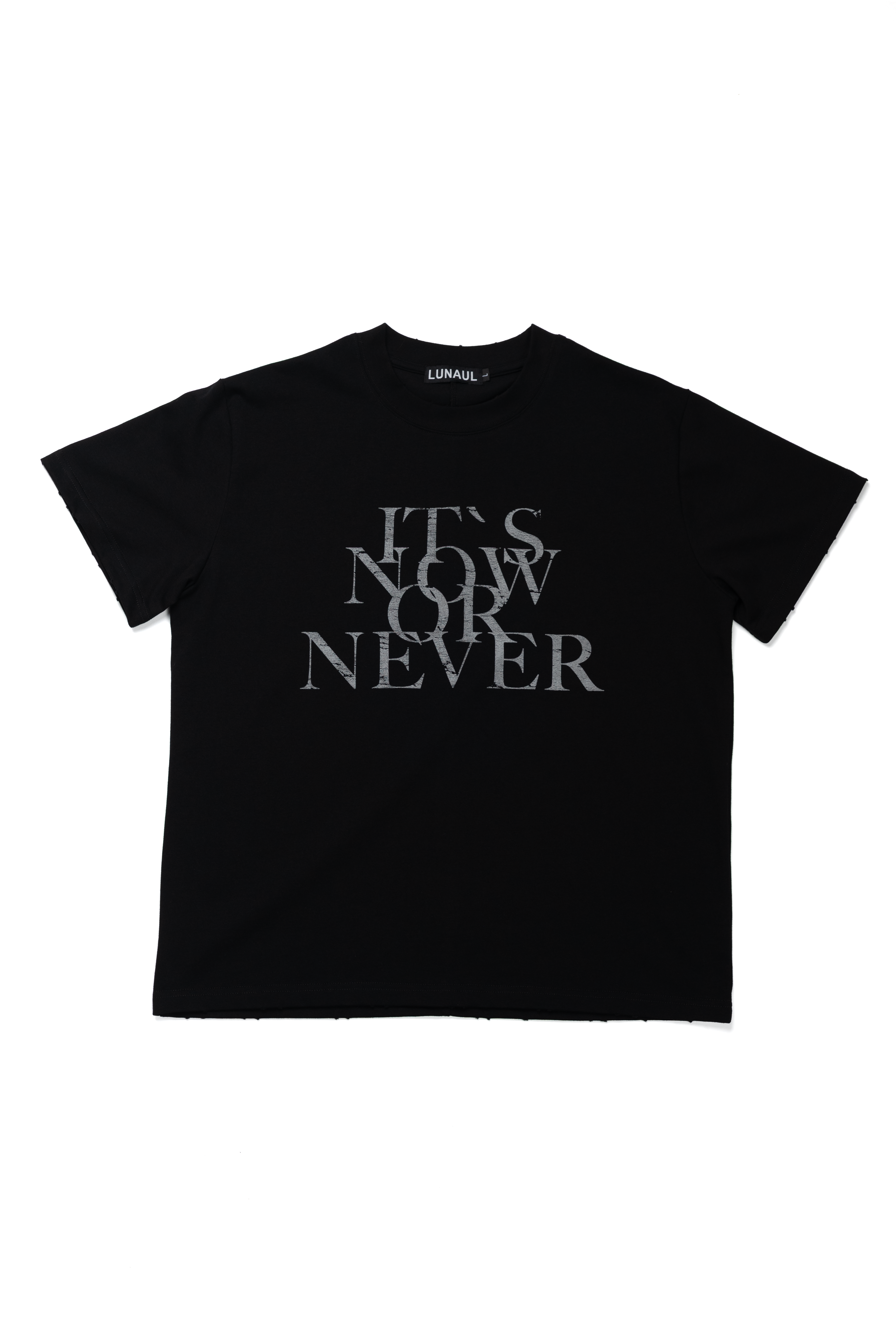 "It’s now or never" T-Shirt (black)
